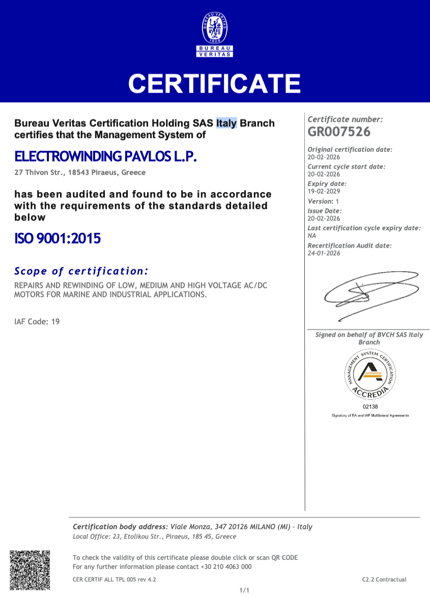 About Us – Electro Winding Pavlos
